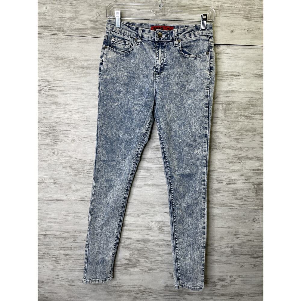 Zanadi‎ Jeans Womens 7 Blue Acid Wash Stretch Denim High Rise Skinny Fit Pants